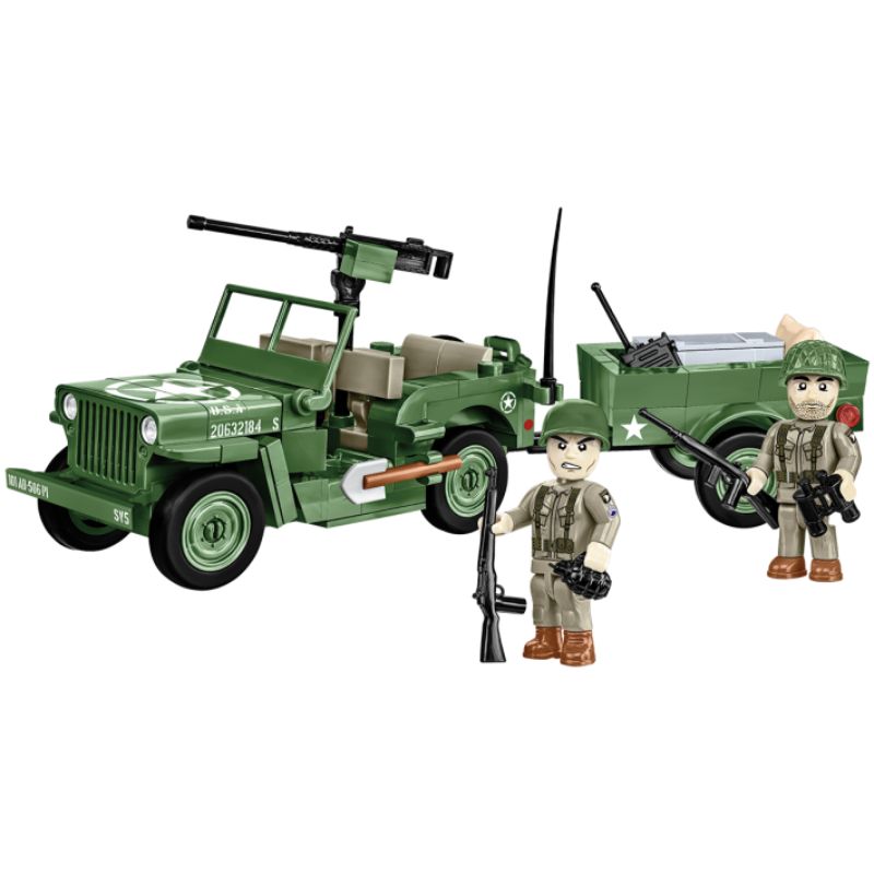 COBI 2297 Willys MB & Trailer