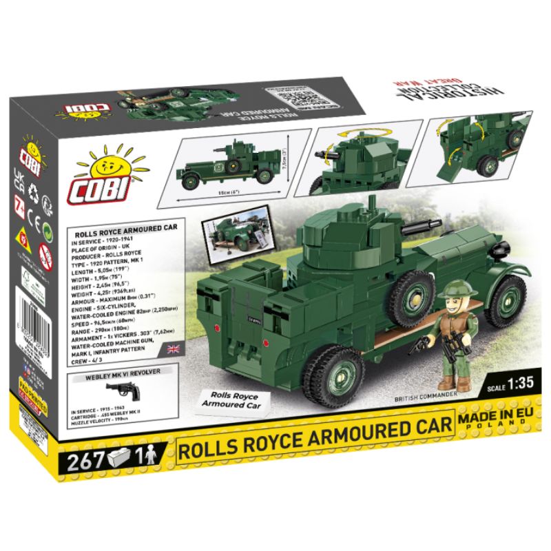 COBI 2988 Rolls-Royce Armoured Car 1920 Pattern Mk I