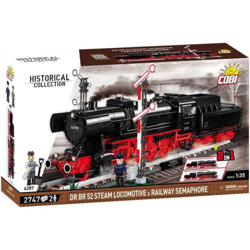 COBI 6287 DR BR 52 Steam Locomotive & Railway Semaphore