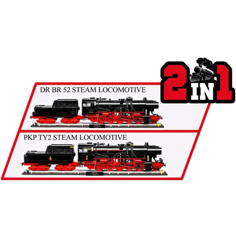 COBI 6287 DR BR 52 Steam Locomotive & Railway Semaphore