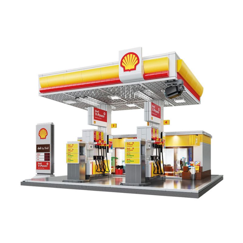 CaDA C66026W Shell Tankstelle